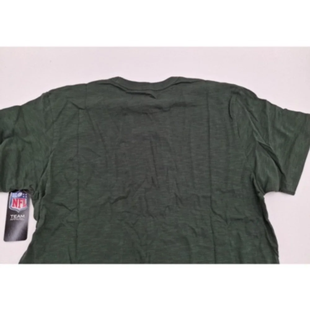 New York Jets '47 Brand Bottle Green Block Logo Soft Cotton Scrum Shirt, S, NWT